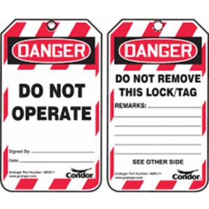 Lockout Tags